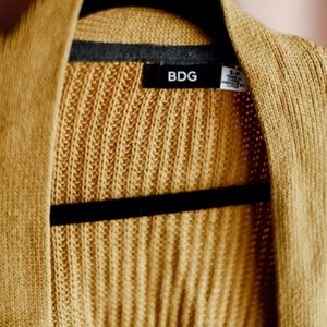 mustard cardigan sweater